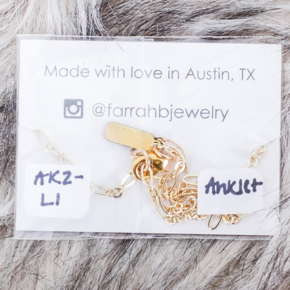 NWT Farrah B Lightning Charm Anklet - Picture 2 of 2